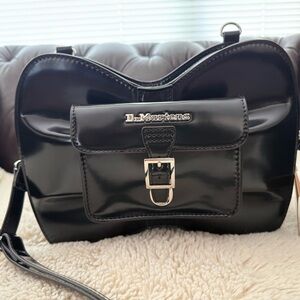 Dr. Martens NWT Big Bow Black Crossbody BackPack Bag